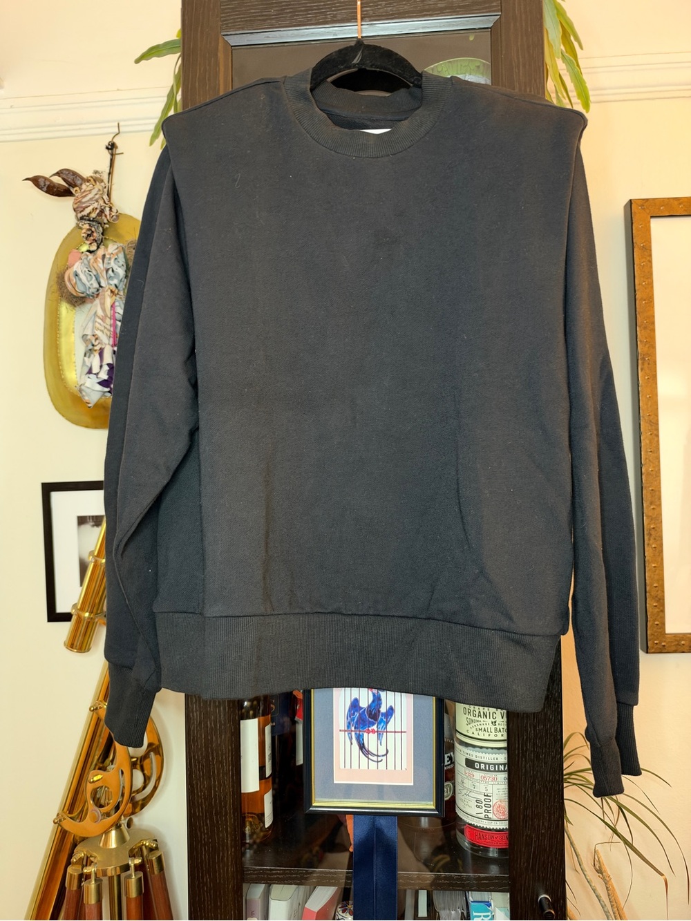 pistola Black Men's Crewneck Pullover Sweatshirt